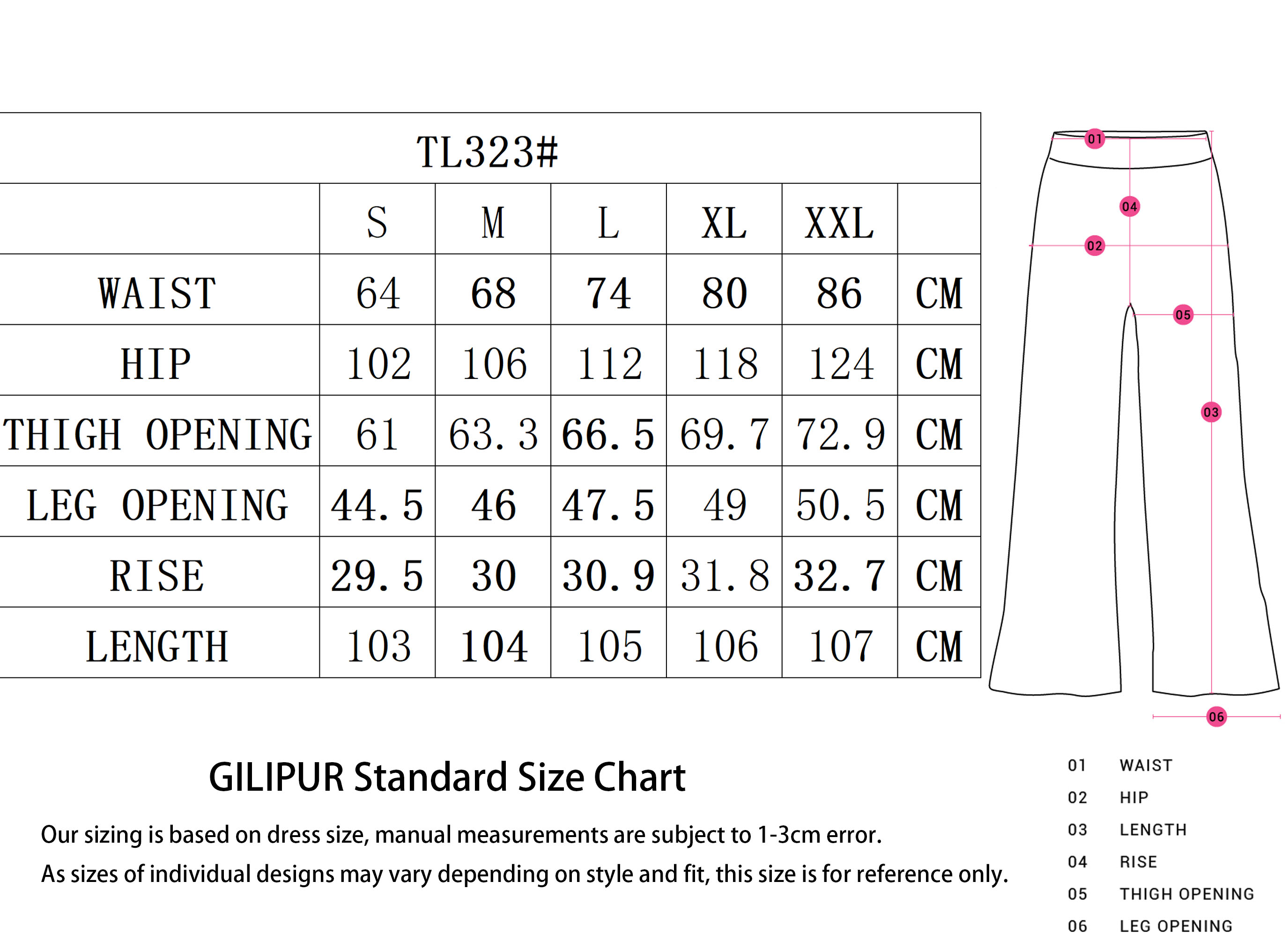 SIZE GUIDE-恢复的 拷贝