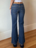 GILIPUR Jeans-Schlaghose mit hohem Bund und Vintage-Stil TL0468