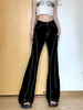 GILIPUR Sexy Street Dark Fashion Open Line Split Low Waist Jeans MH352