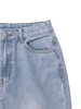 GILIPUR Blaue, locker sitzende, kniezerrissene Damenjeans TL697