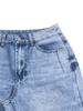 GILIPUR Hoch taillierte, schmale Jeans mit weitem Bein TL150