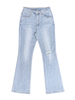 GILIPUR Hipster-Denim-Schlaghose TL0636-Blau