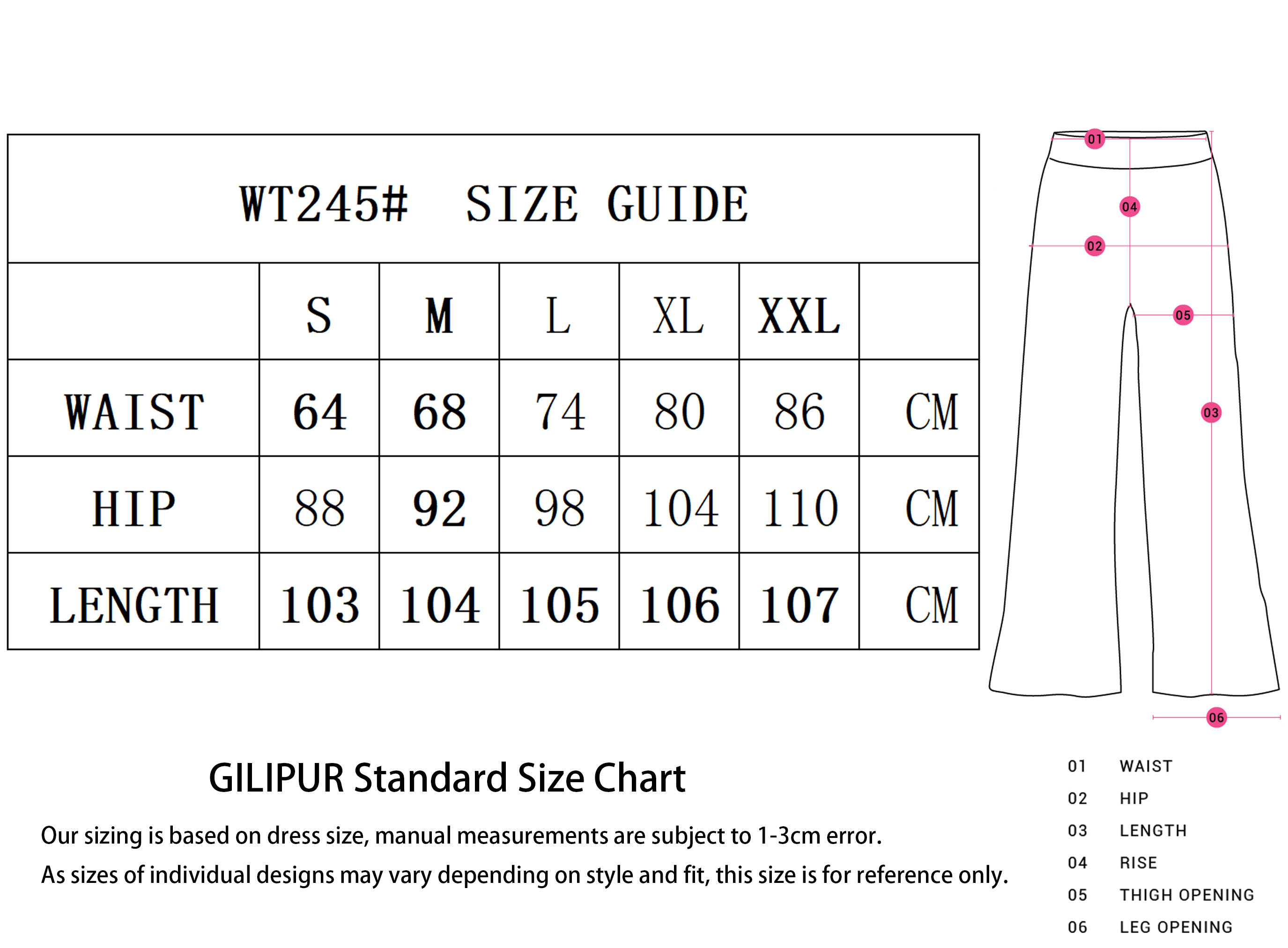 SIZE GUIDE-恢复的 拷贝