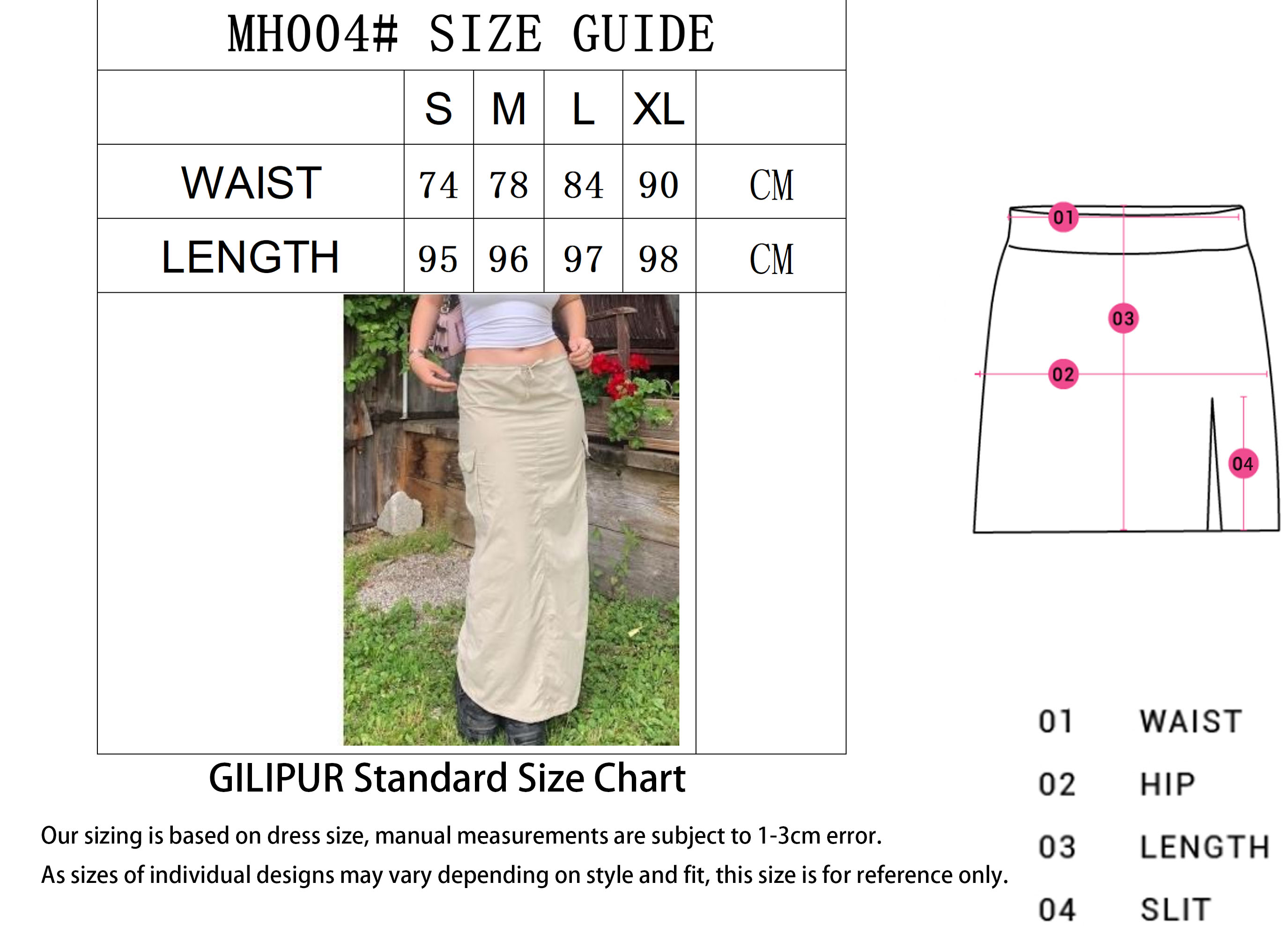 短裙SIZE GUIDE 拷贝